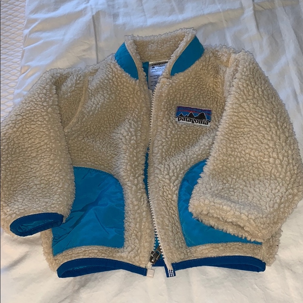 Patagonia fleece with blue lining